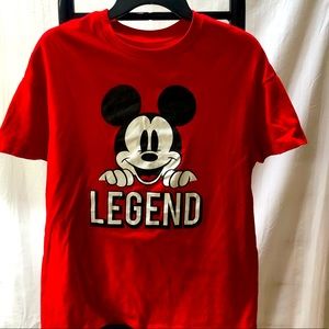 Disney brand Mickey Mouse red tshirt
